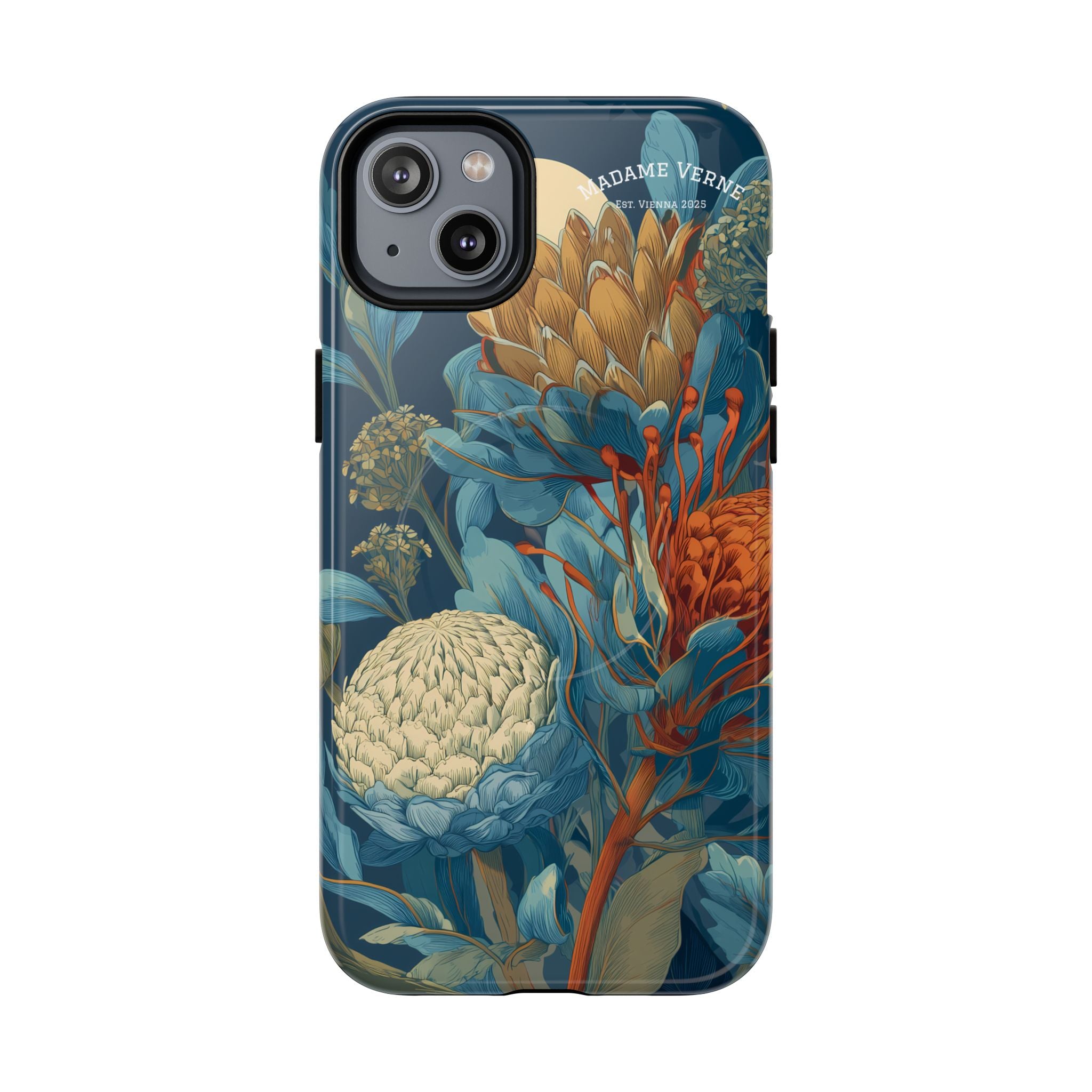 MagSafe iPhone-Schutzhülle "Protea Reverie" - Cosmic Botanicals No. 62