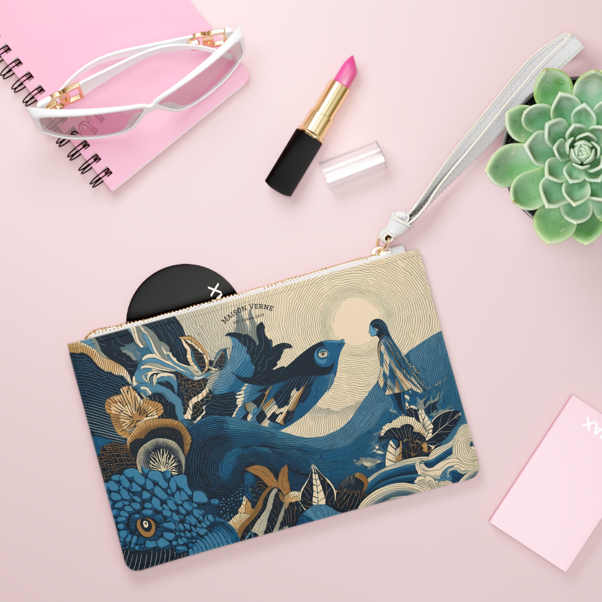 Clutch Bag "Where the Ocean Speaks" - Opal Depths No. 35
