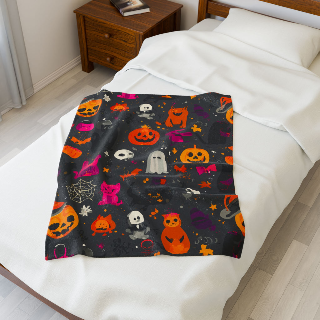 Maison Verne Halloween Ltd. Edition Velours-Kuscheldecke - 🎃👻 Wicked Elegance No. 83 👻🎃