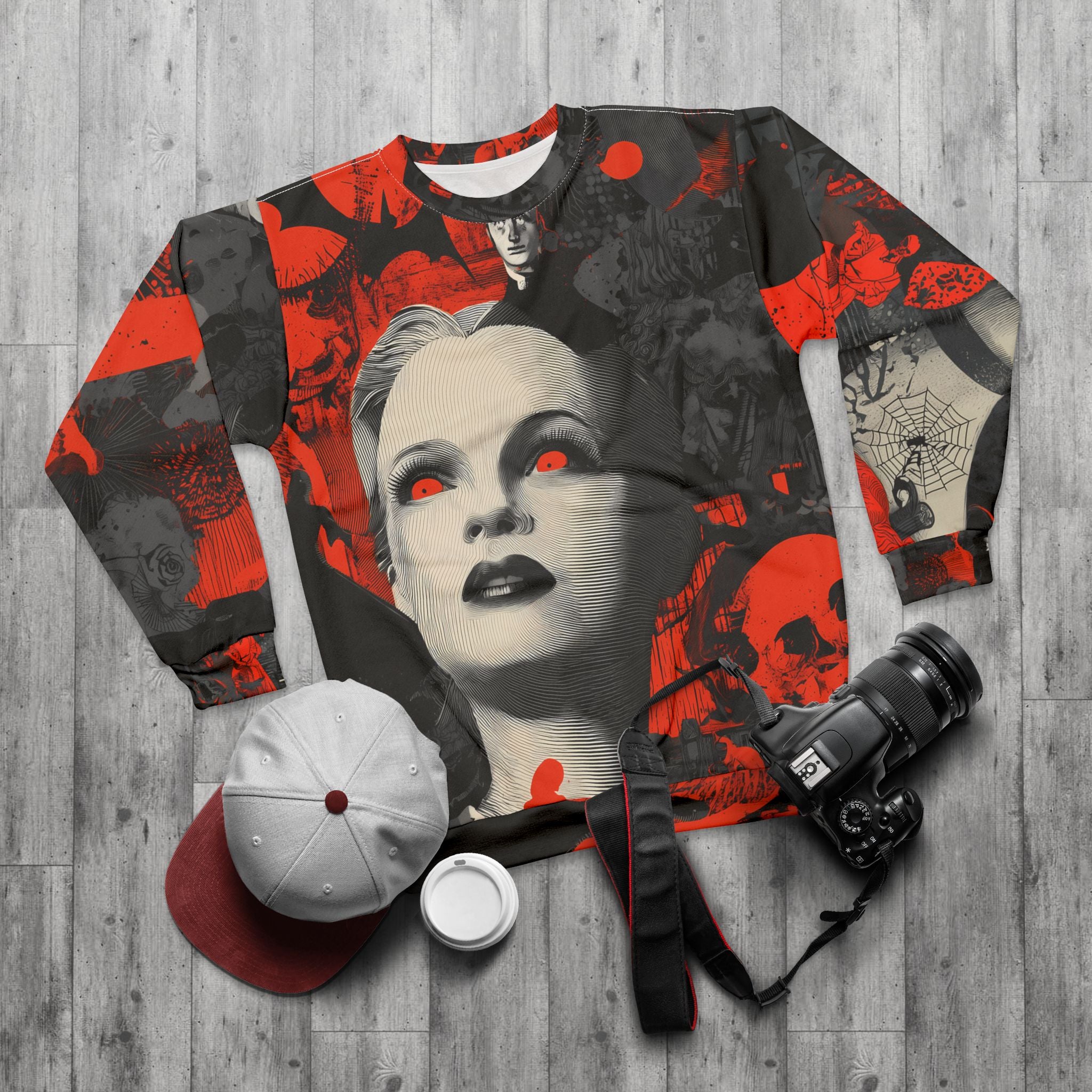 Maison Verne Halloween Ltd. Edition Sweatshirt "Eclipse Muse" - 🎃👻 Wicked Elegance No. 67 👻🎃
