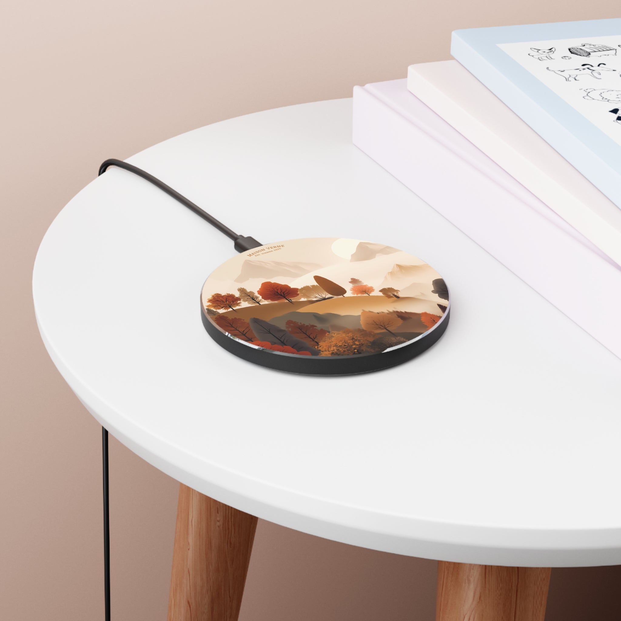 Maison Verne Wireless Charger "Whispers of Autumn Light" - Golden Autumn No. 13