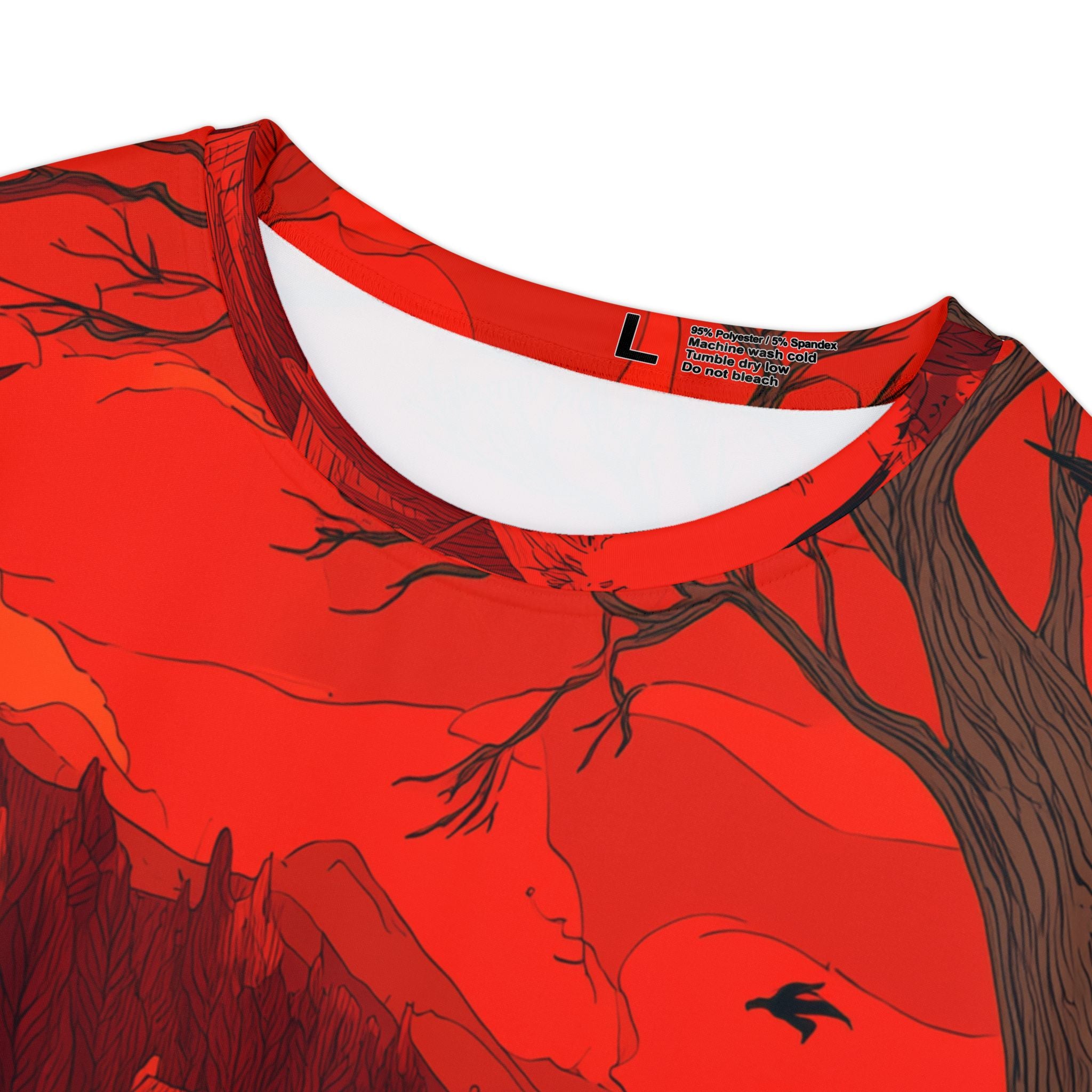 Maison Verne Halloween Ltd. Edition Plus Size Damen Shirt "Crimson Harvest" - 🎃👻 Wicked Elegance No. 15 👻🎃
