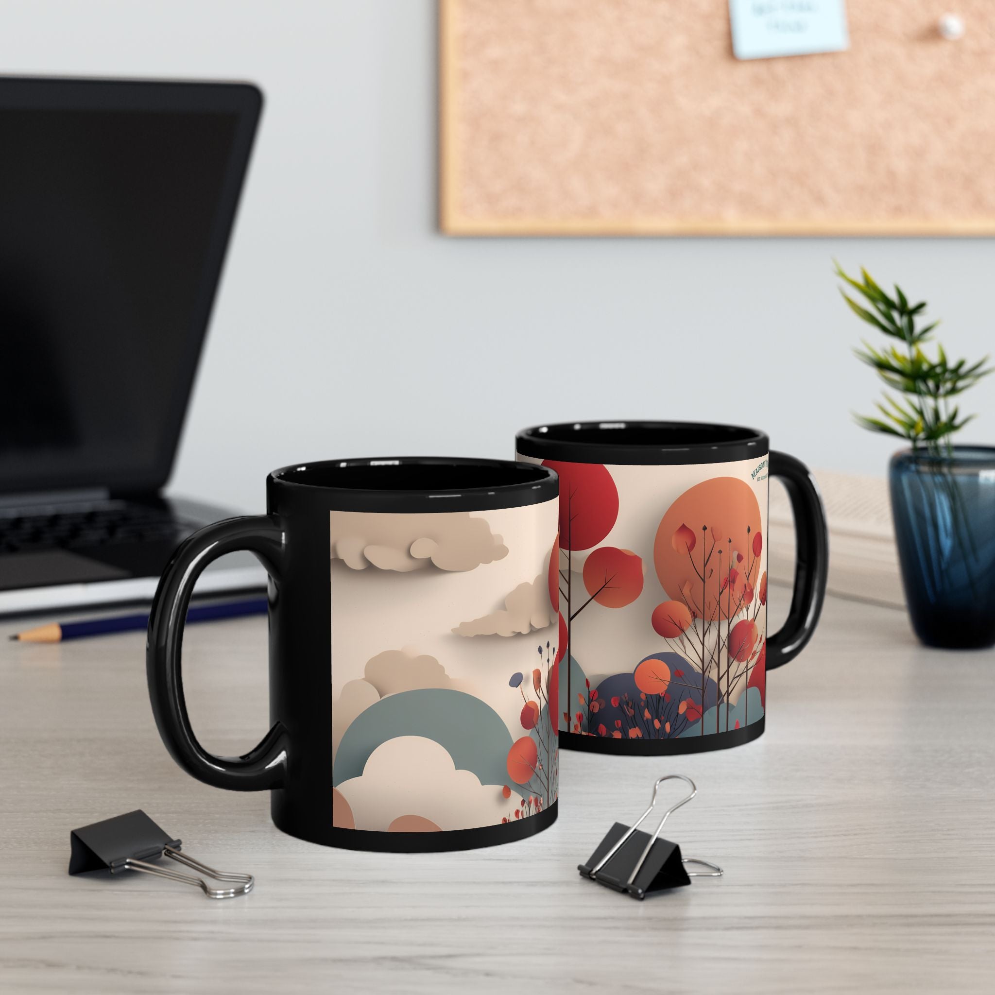 Coffee cup "Amber Horizon" - Golden Autumn No. 72