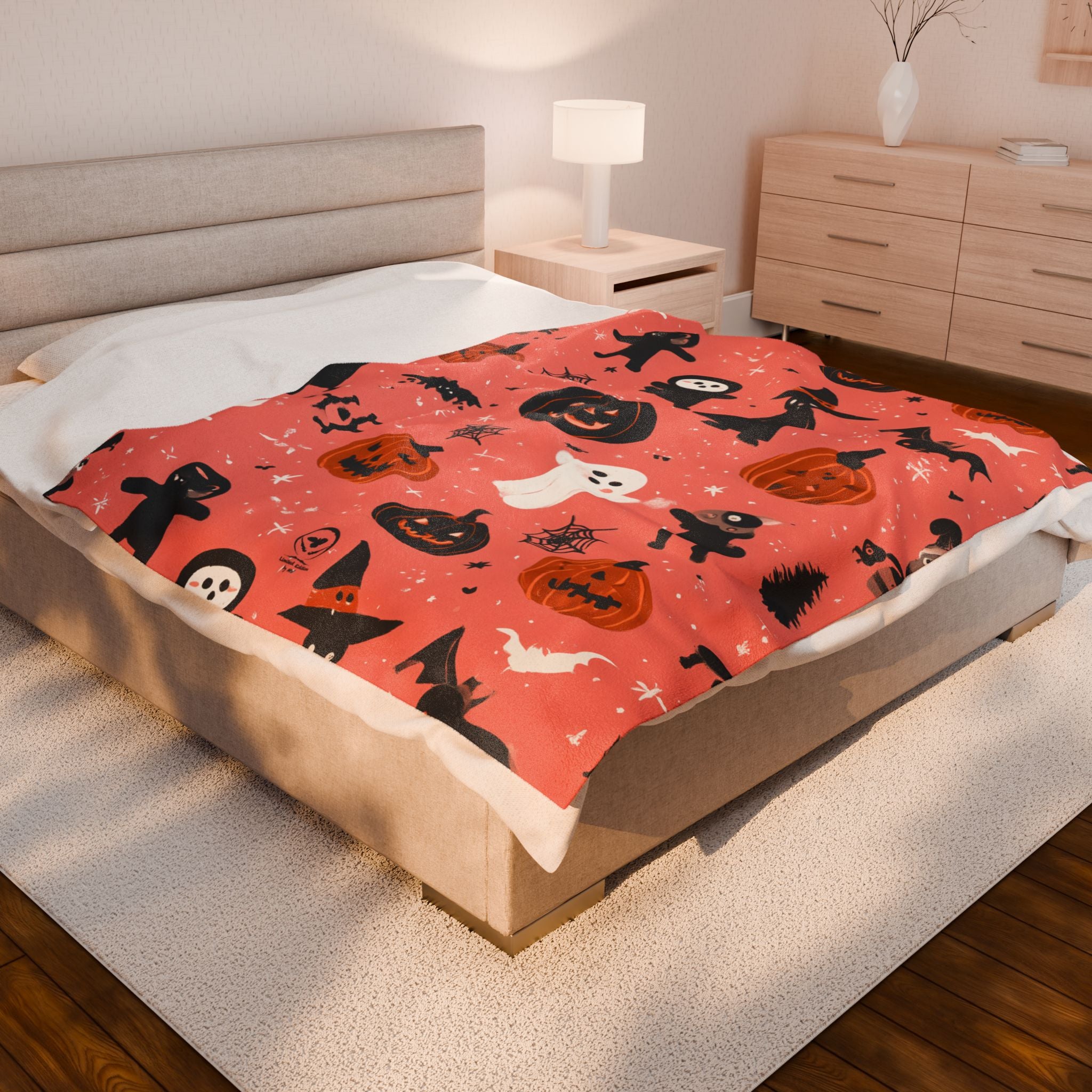Maison Verne Halloween Ltd. Edition Velours-Kuscheldecke - 🎃👻 Wicked Elegance No. 84 👻🎃