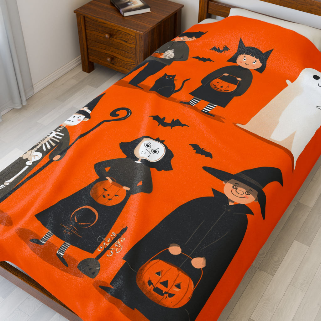 Maison Verne Halloween Ltd. Edition Velours-Kuscheldecke - 🎃👻 Wicked Elegance No. 87 👻🎃