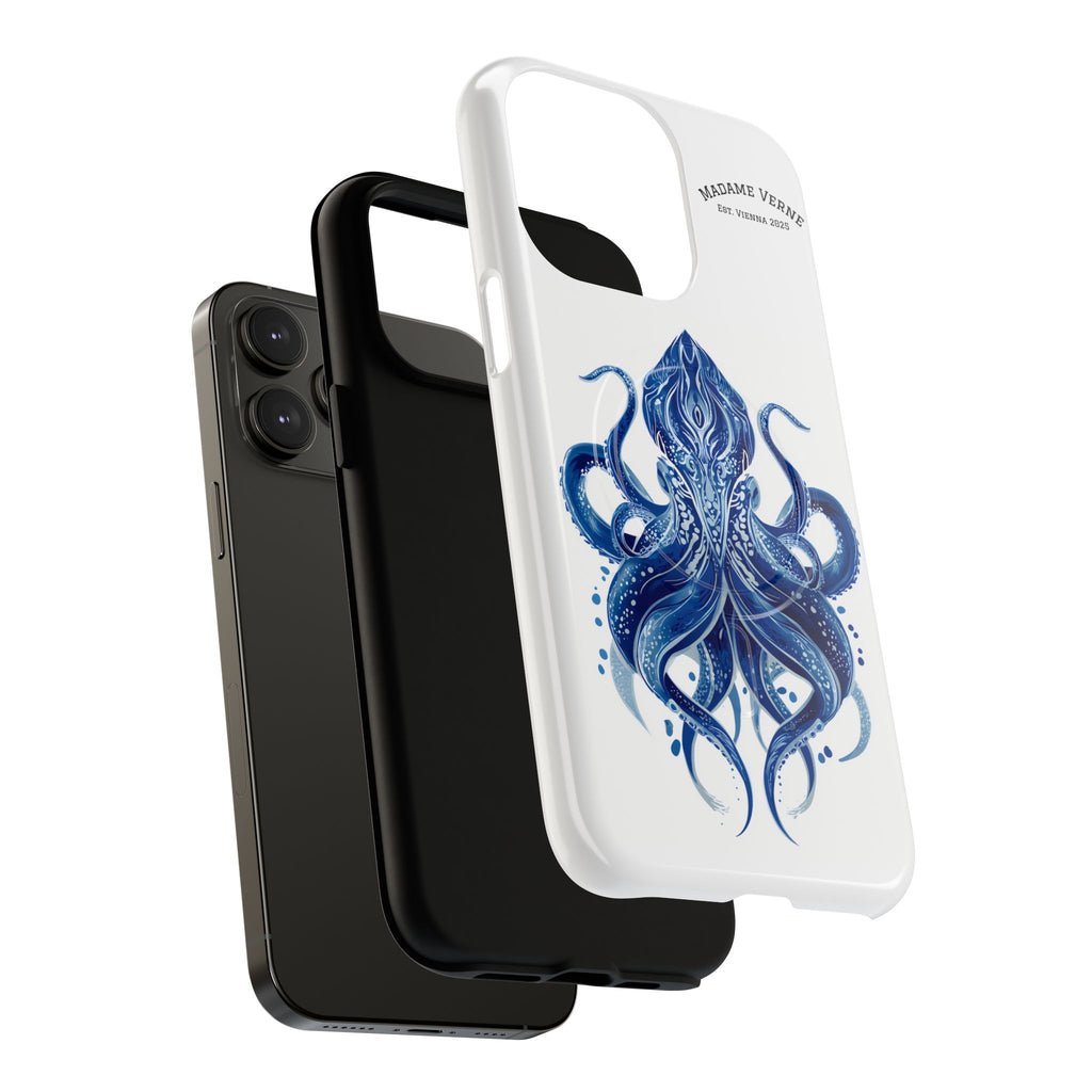 MagSafe iPhone Case "Deep Blue Bloom" - Opal Depths No. 32