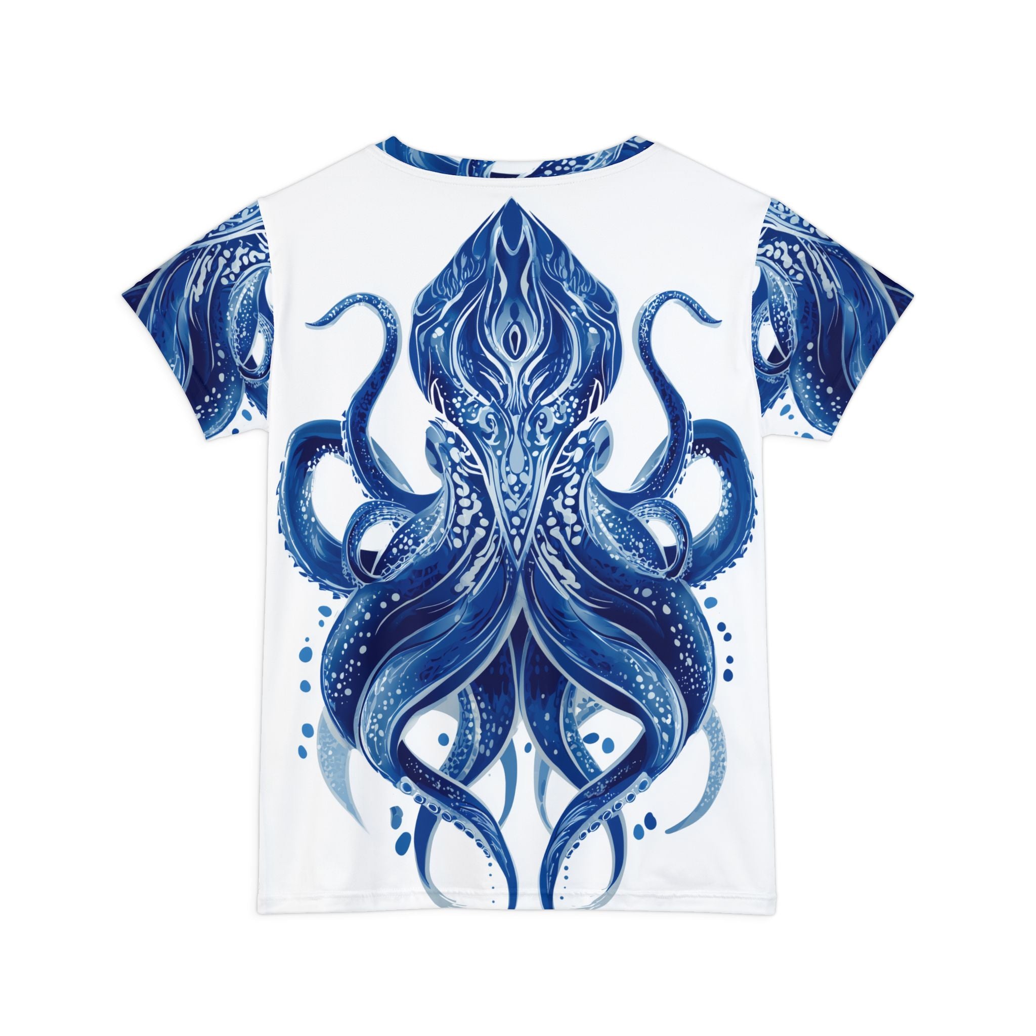 Women's Shirt "Deep Blue Bloom" - Opal Depths No. 32