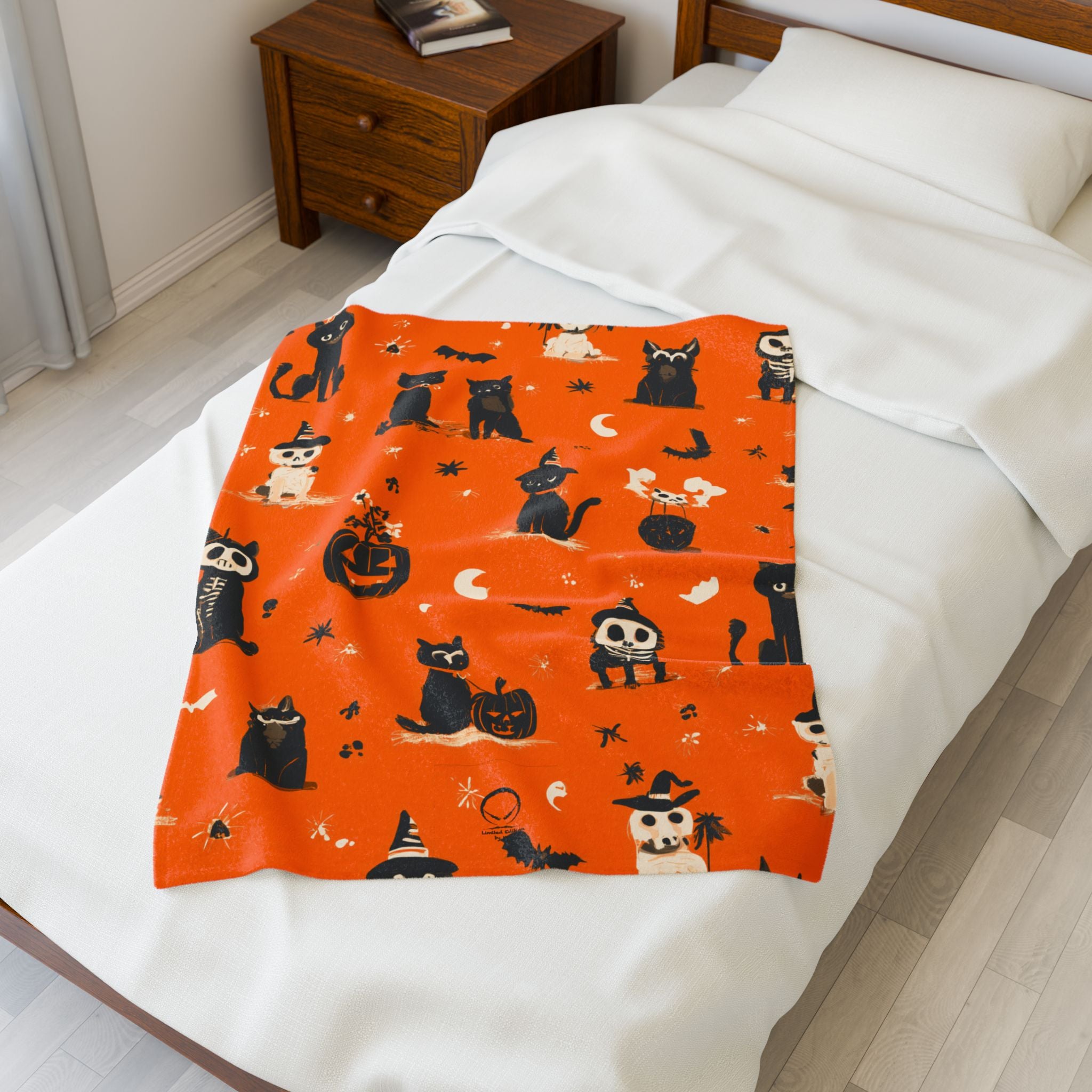Maison Verne Halloween Ltd. Edition Velours-Kuscheldecke - 🎃👻 Wicked Elegance No. 82 👻🎃