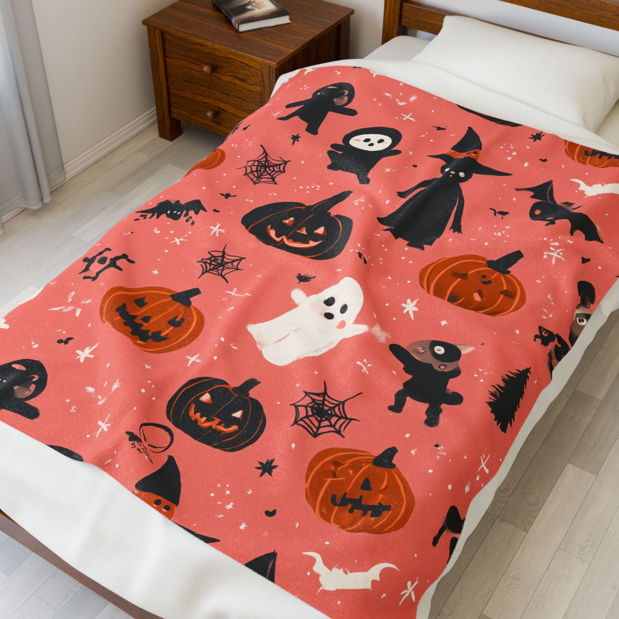 Maison Verne Halloween Ltd. Edition Velours-Kuscheldecke - 🎃👻 Wicked Elegance No. 84 👻🎃
