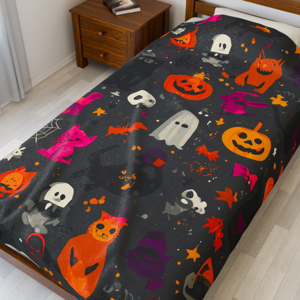Maison Verne Halloween Ltd. Edition Velours-Kuscheldecke - 🎃👻 Wicked Elegance No. 83 👻🎃