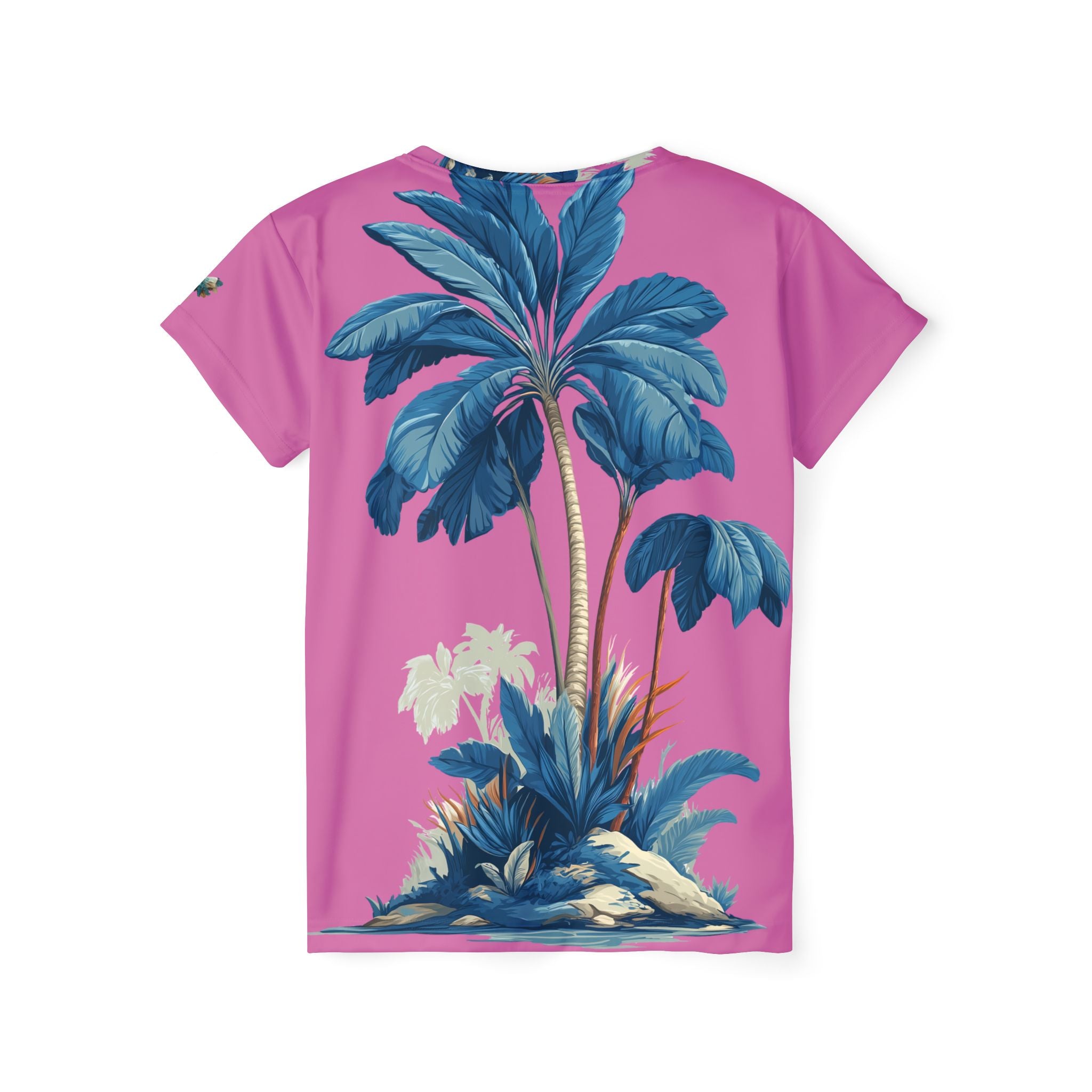 Women's T-shirt "Blue Tropic" - Wilderness Whisper No. 02 (pink)