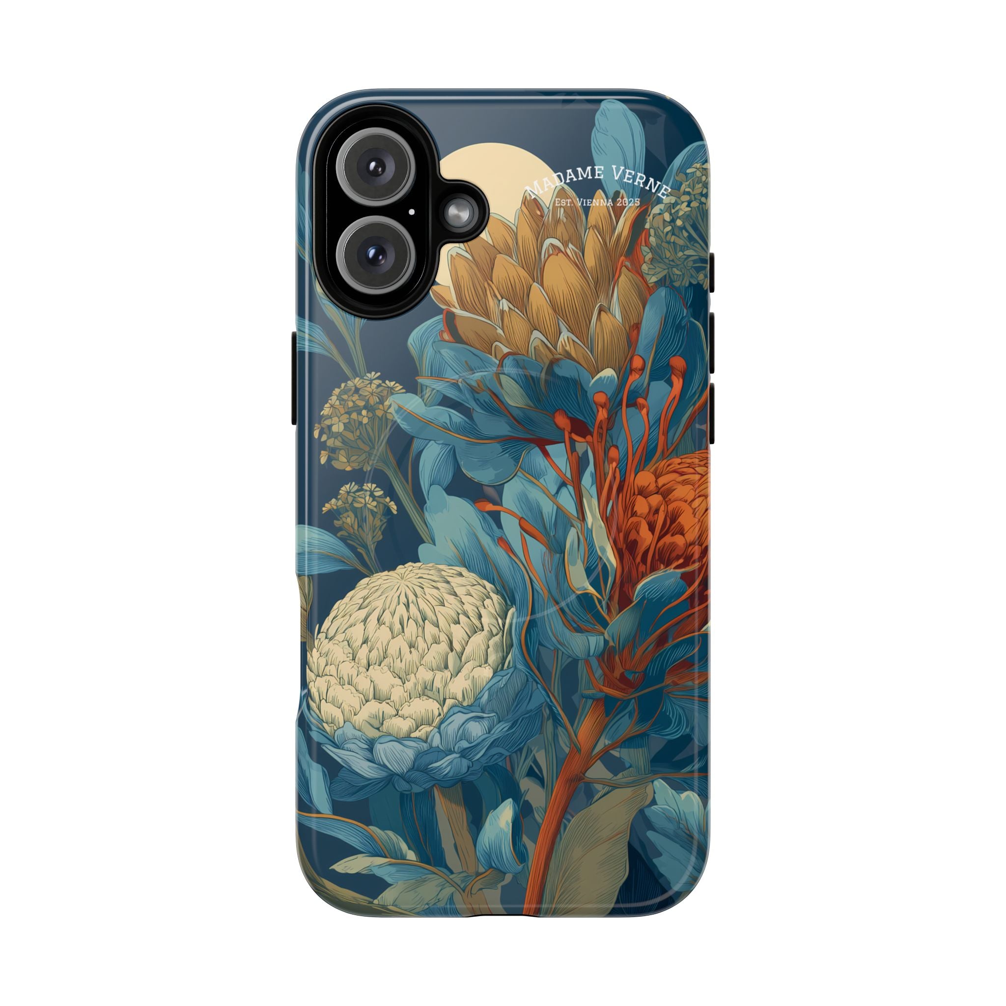 MagSafe iPhone-Schutzhülle "Protea Reverie" - Cosmic Botanicals No. 62