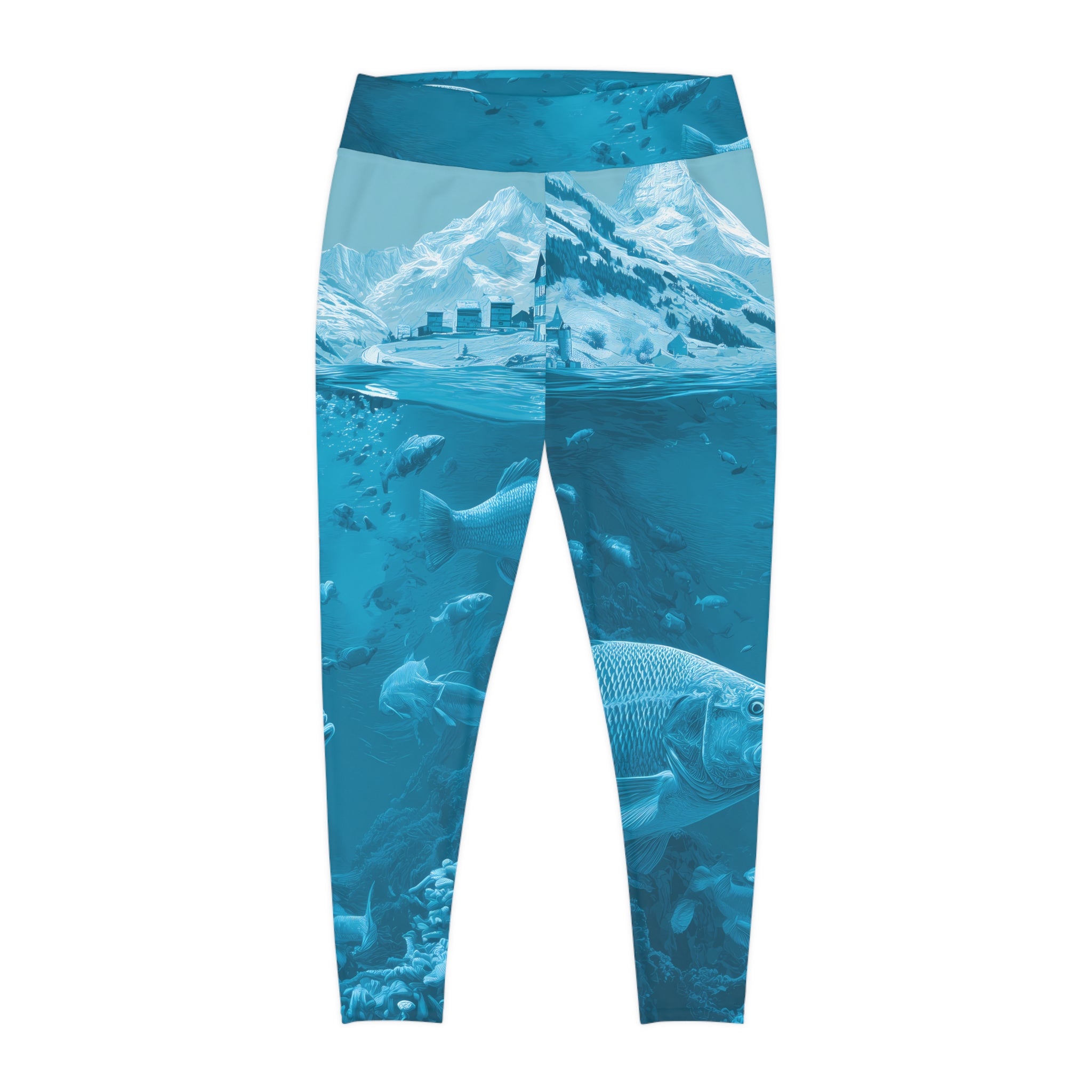 Underwater Adventure Plus Size Leggings | Fish Print Yoga Pants, Activewear for Outdoor Lovers, Ocean Inspired Exercise Gear, Unique [...]