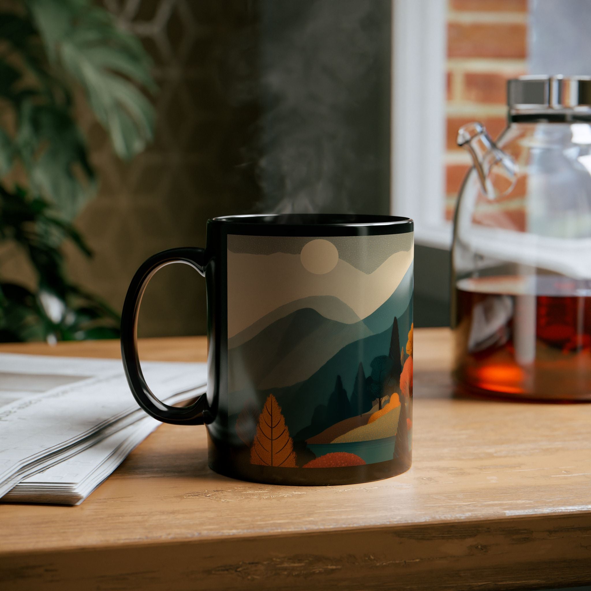 Coffee cup "Golden Retreat" - Golden Autumn No. 44