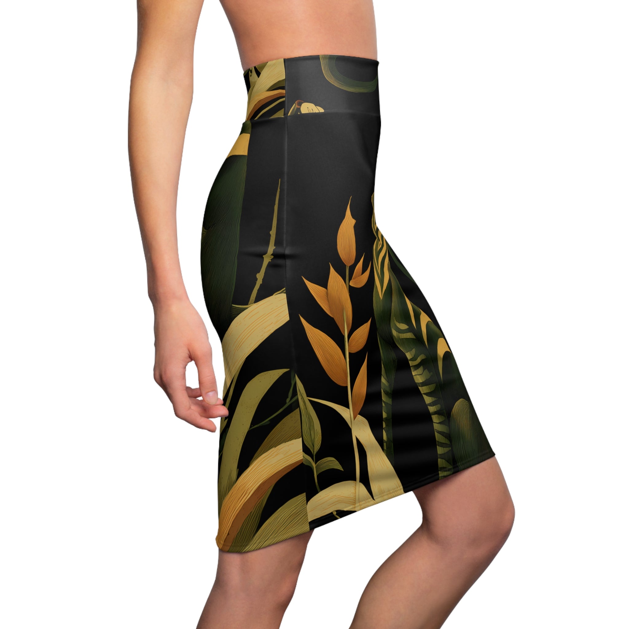 Plus Size Bleistiftrock "Ember in the Leaves" - Wilderness Whisper No. 50
