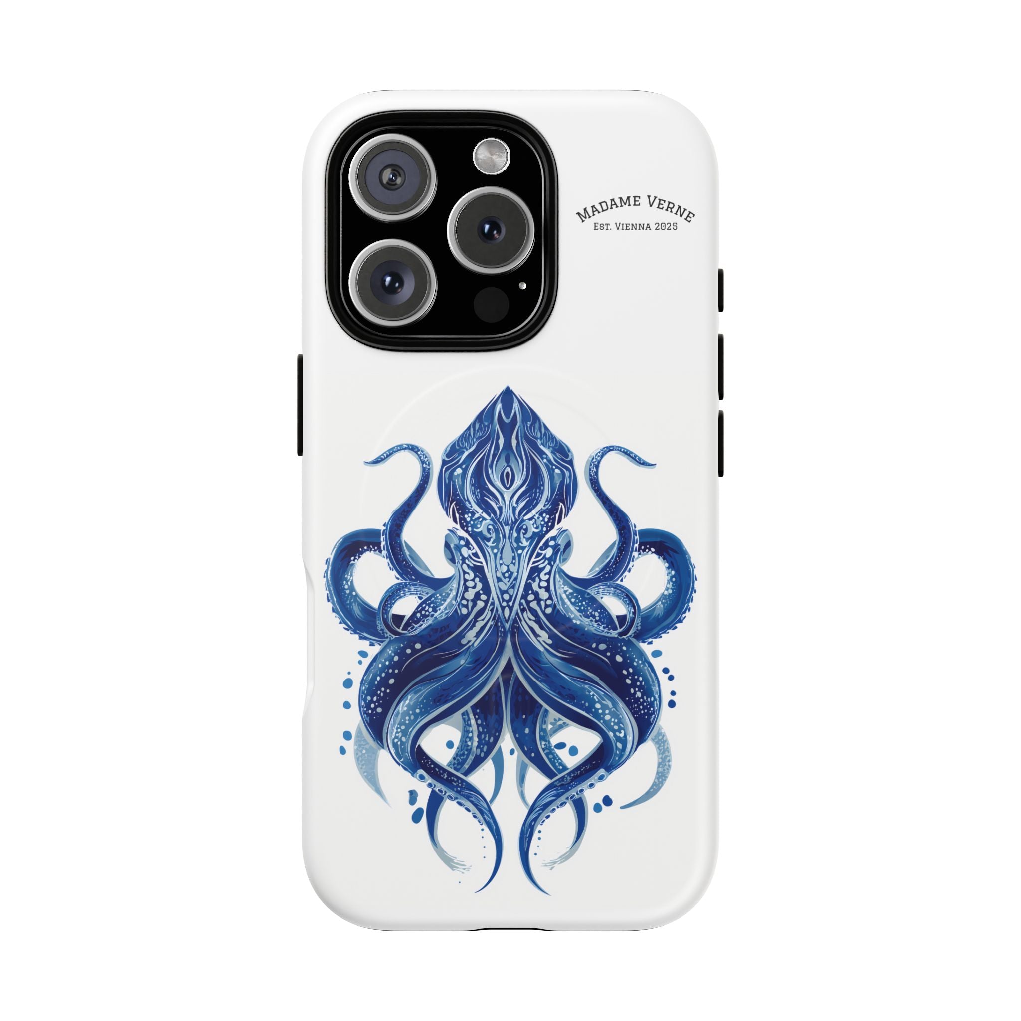 MagSafe iPhone Case "Deep Blue Bloom" - Opal Depths No. 32