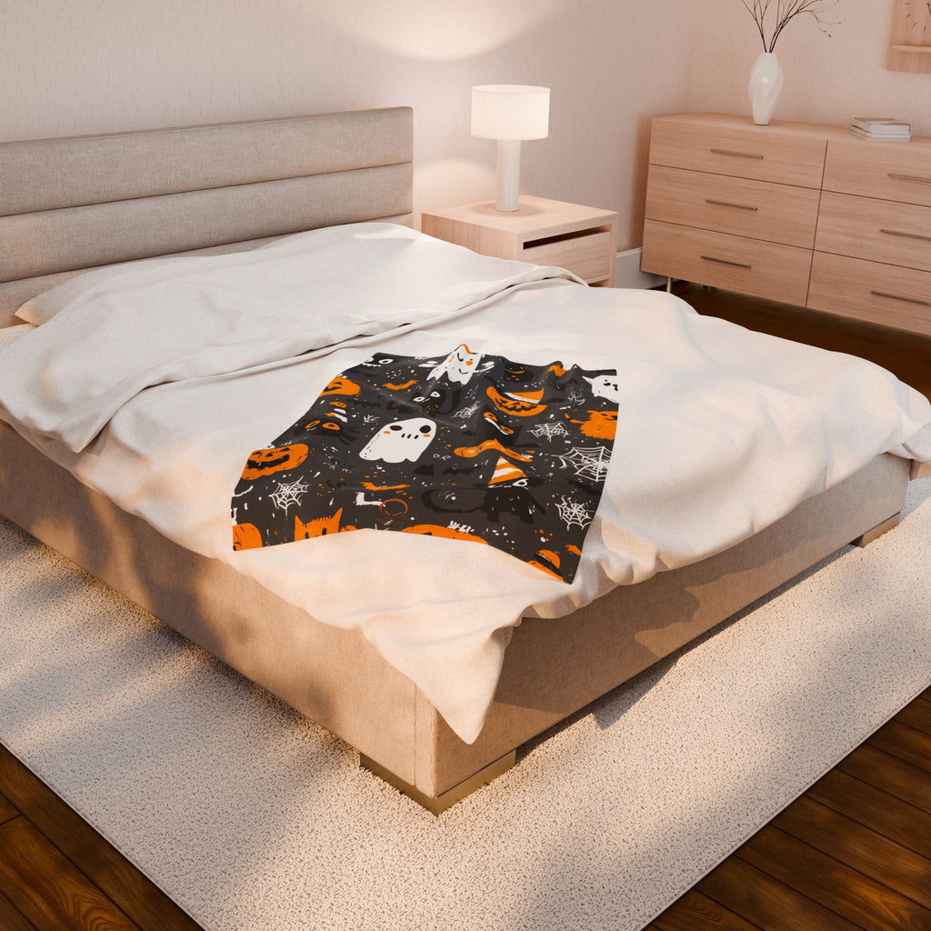 Maison Verne Halloween Ltd. Edition Velours-Kuscheldecke - 🎃👻 Wicked Elegance No. 85 👻🎃