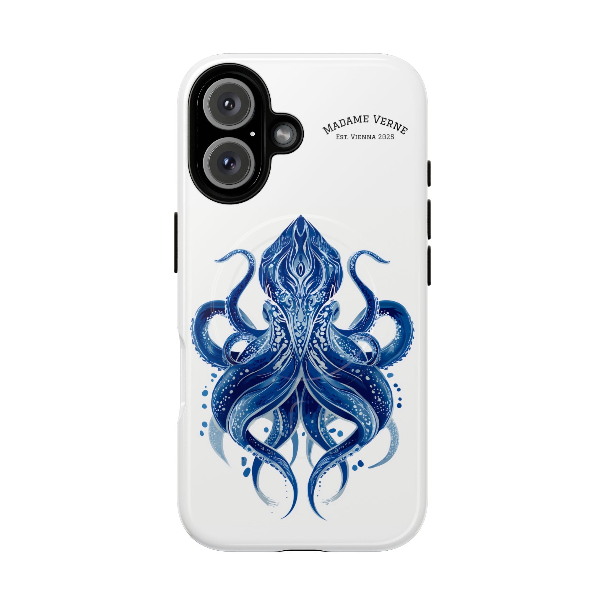 MagSafe iPhone Case "Deep Blue Bloom" - Opal Depths No. 32