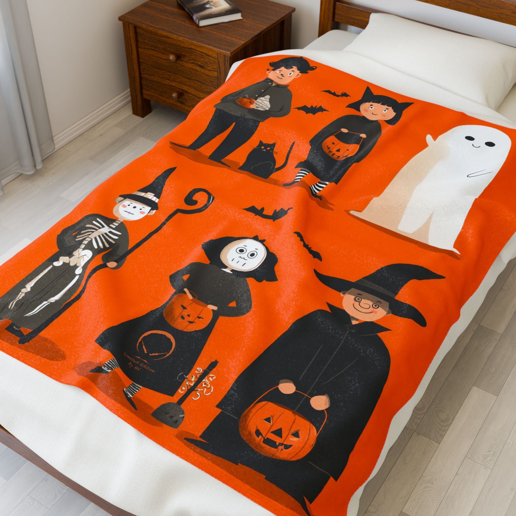Maison Verne Halloween Ltd. Edition Velours-Kuscheldecke - 🎃👻 Wicked Elegance No. 87 👻🎃