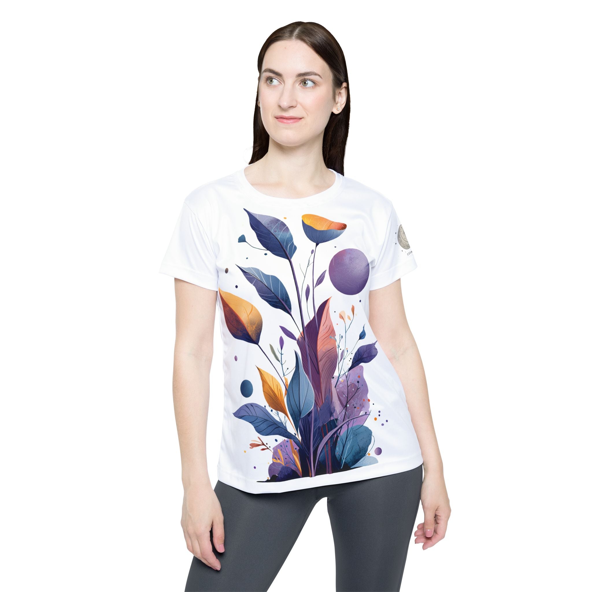 Damen T-shirt "Celestial Bloom" - Cosmic Botanicals No. 30 (weiß)