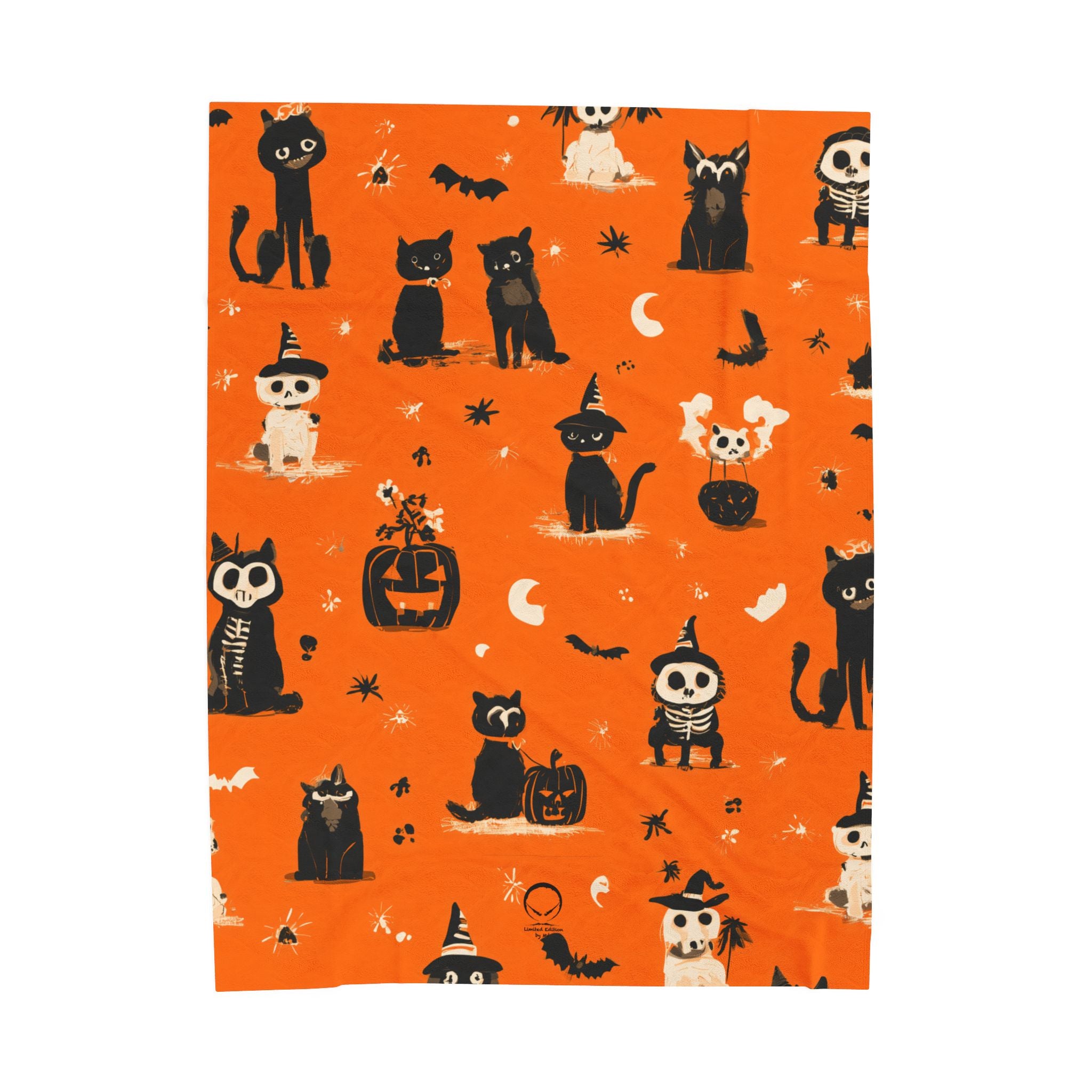 Maison Verne Halloween Ltd. Edition Velours-Kuscheldecke - 🎃👻 Wicked Elegance No. 82 👻🎃