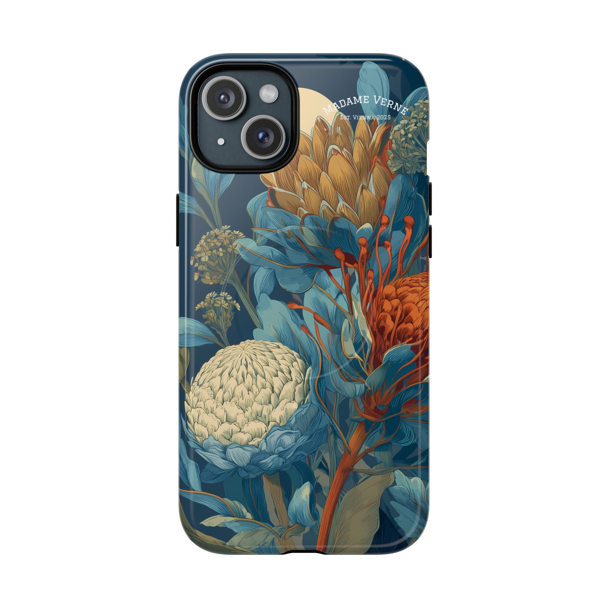 MagSafe iPhone-Schutzhülle "Protea Reverie" - Cosmic Botanicals No. 62