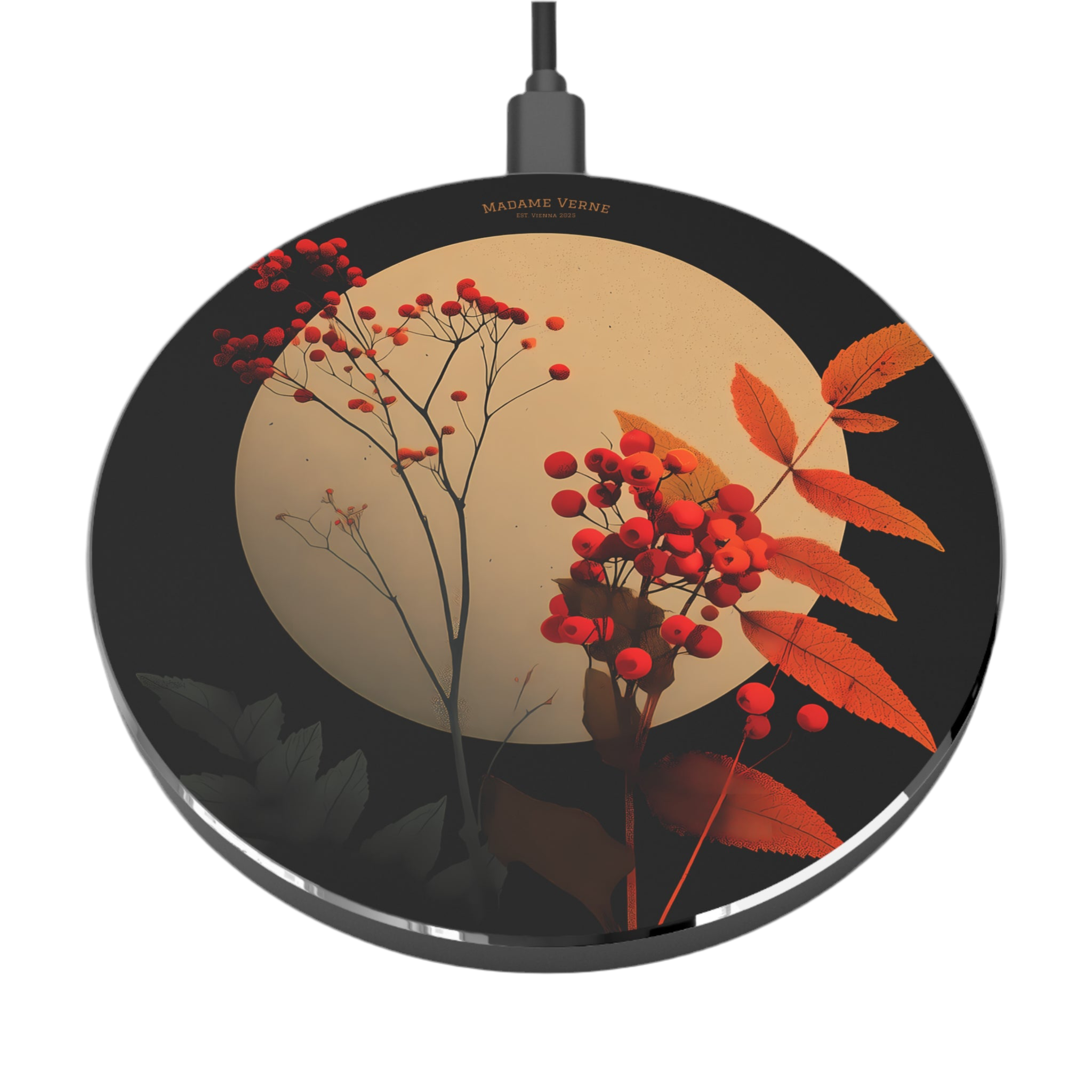 Maison Verne Wireless Charger "Moonlit Rowan" - Golden Autumn No. 24