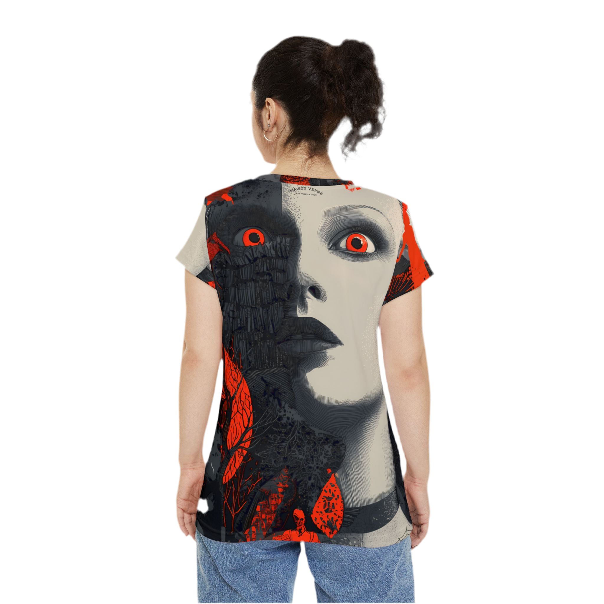 Maison Verne Halloween Ltd. Edition Damen Shirt "Eclipse Muse" - 🎃👻 Wicked Elegance No. 67 👻🎃