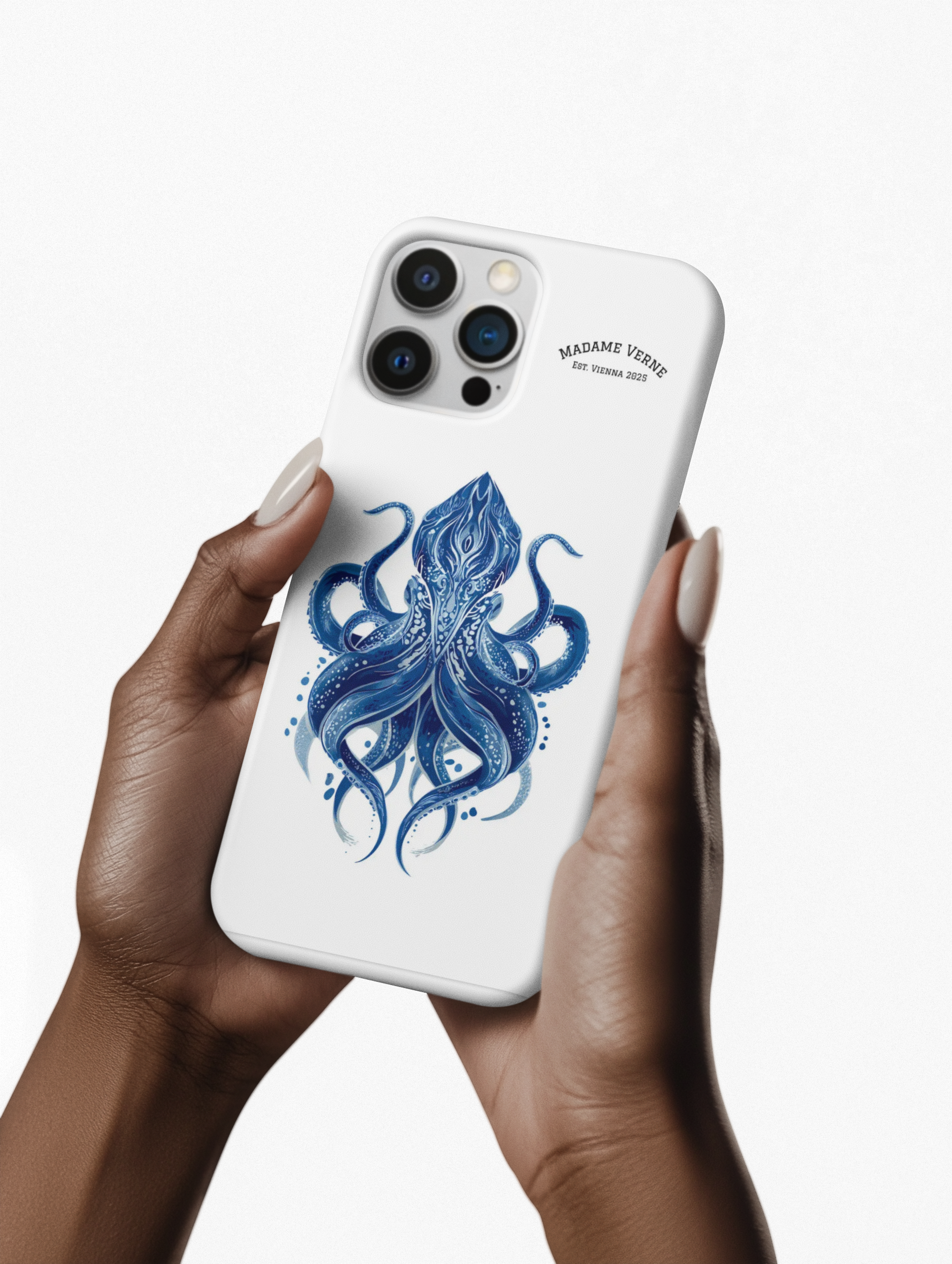 MagSafe iPhone Case "Deep Blue Bloom" - Opal Depths No. 32