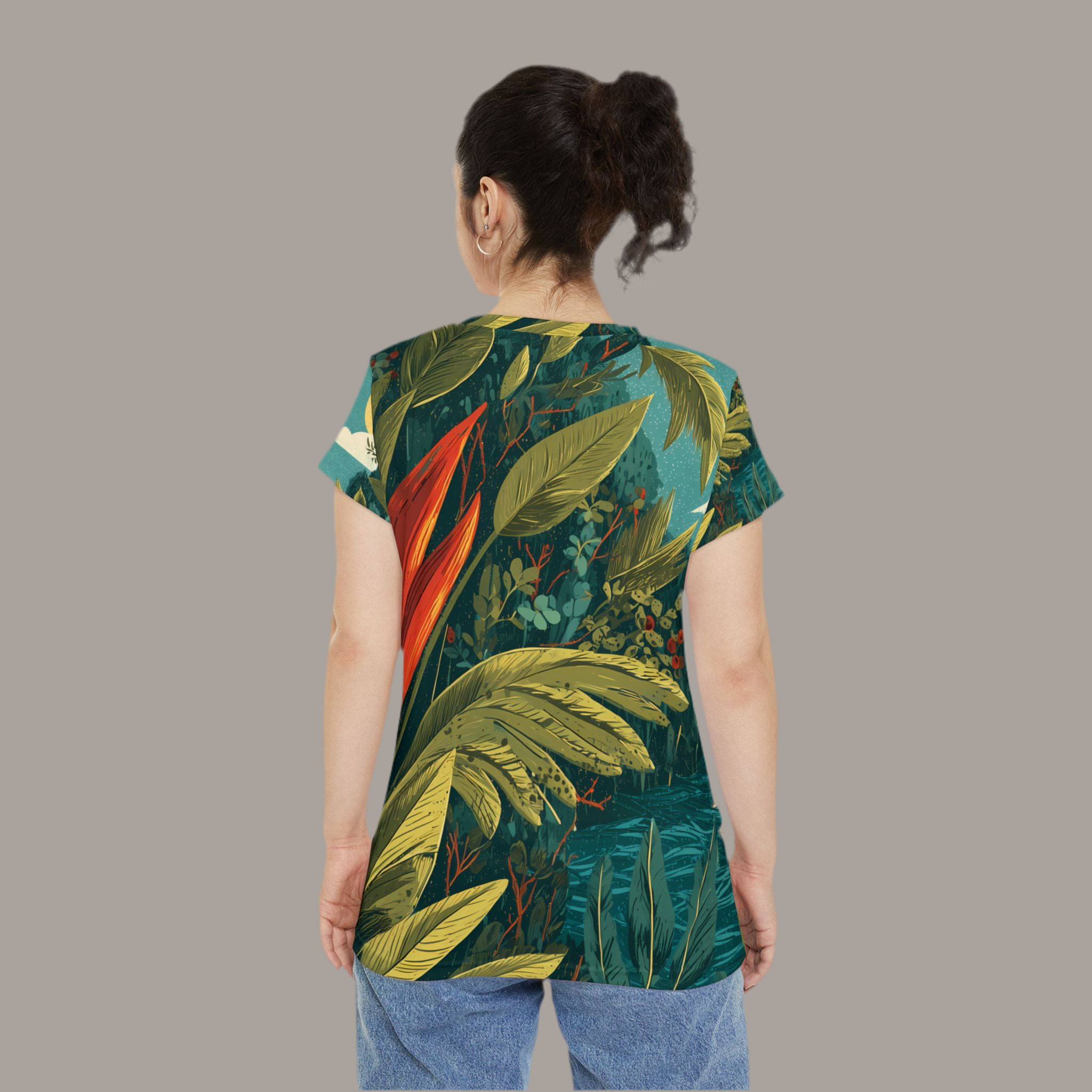 Maison Verne Damen Shirt "Tropical Passage" - Wilderness Whisper No. 76