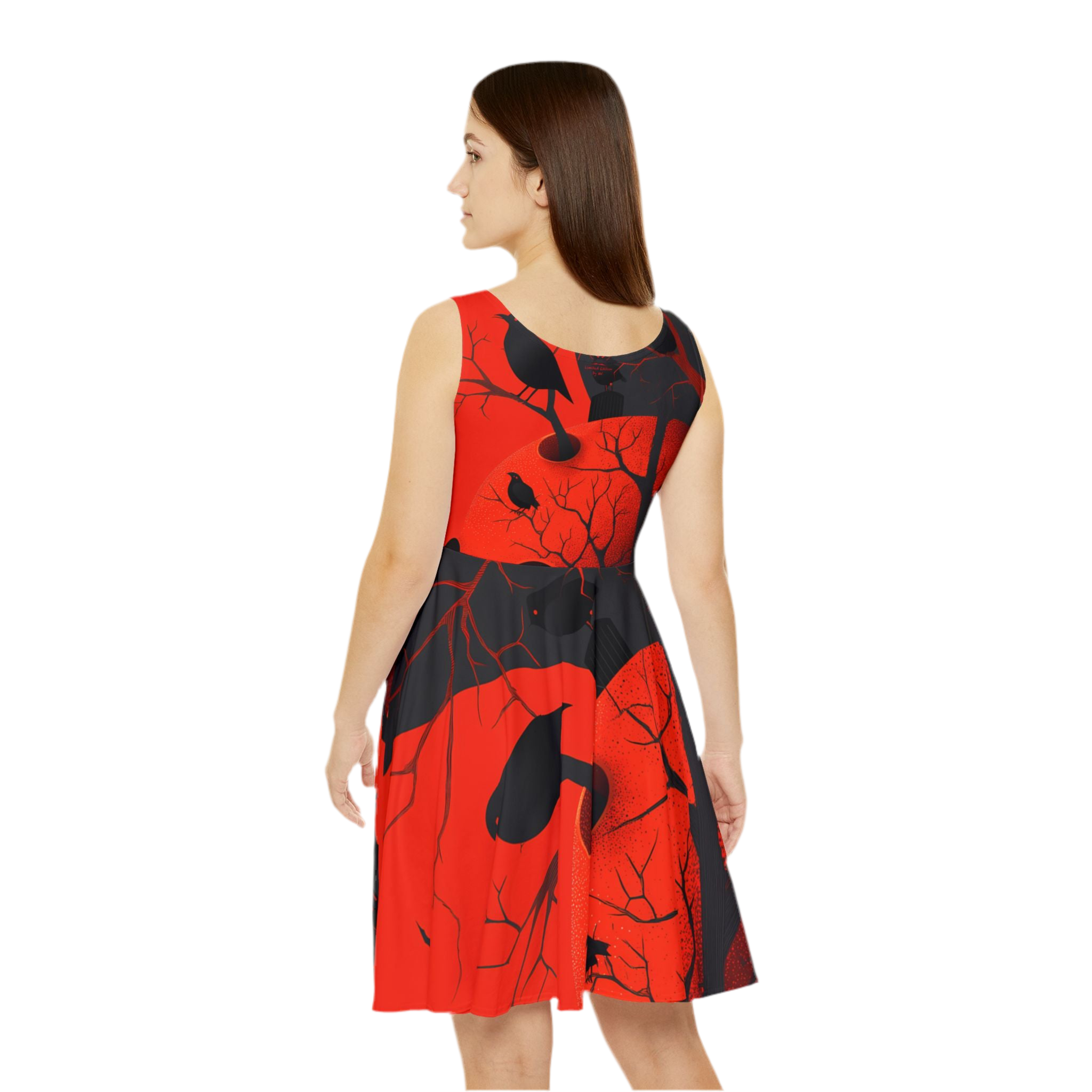 Maison Verne Halloween Ltd. Edition Skater Kleid "Ravens Reign" - 🎃👻 Wicked Elegance No. 61 👻🎃