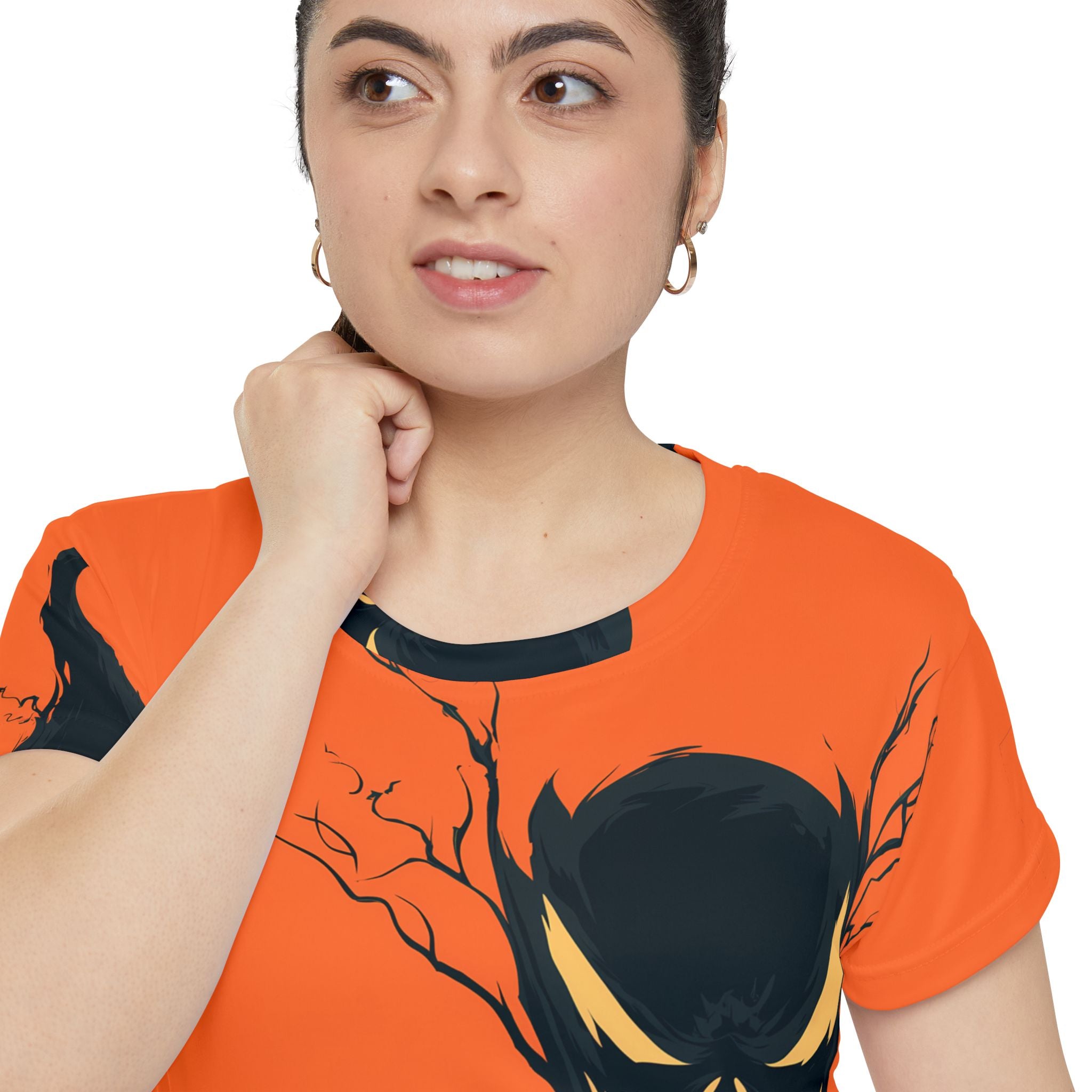Maison Verne Halloween Ltd. Edition Plus Size Damen Shirt "The Grinning Tree" - 🎃👻 Wicked Elegance No. 26 👻🎃