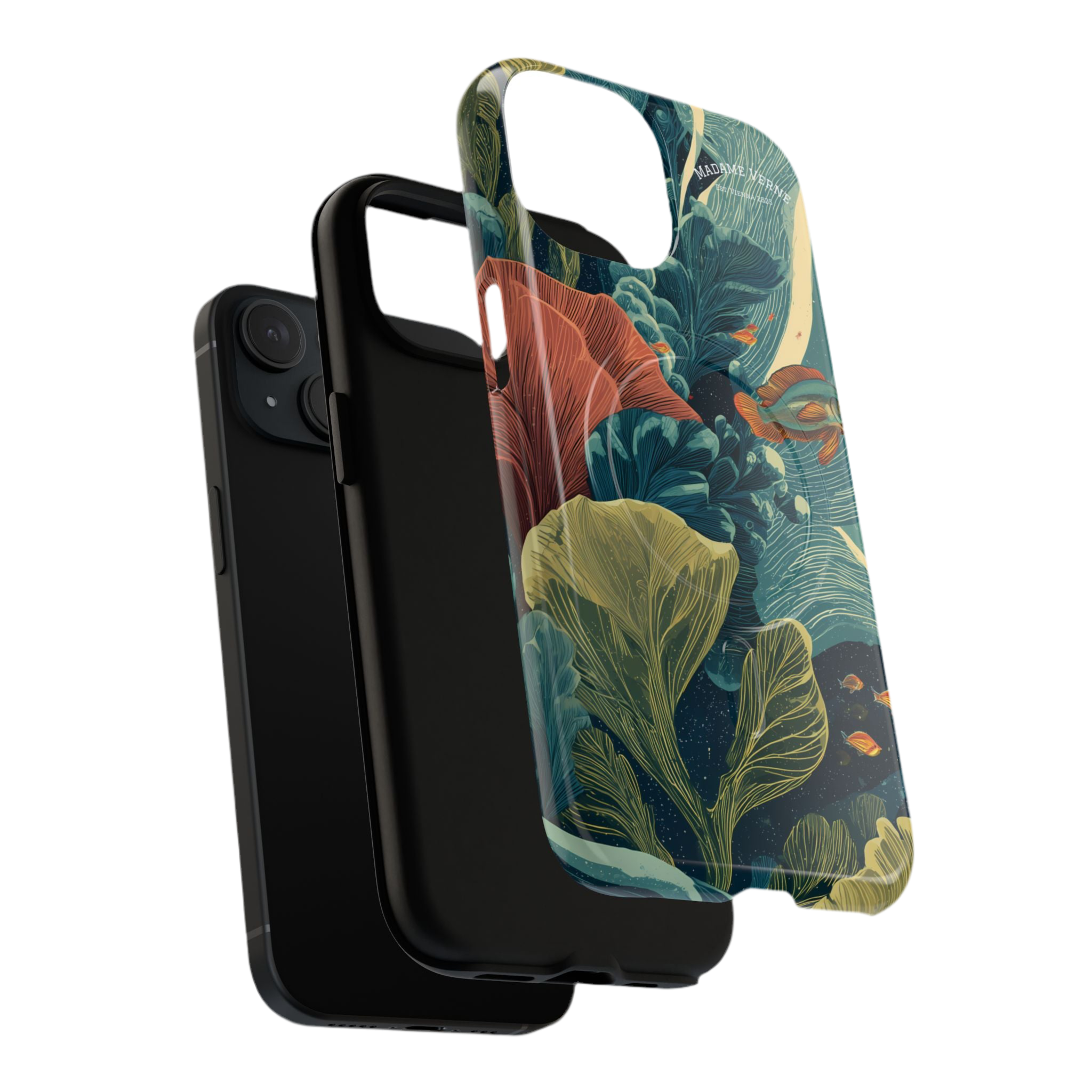 Maison Verne MagSafe iPhone-Schutzhülle "Celestial Reef" - Cosmic Botanicals No. 66