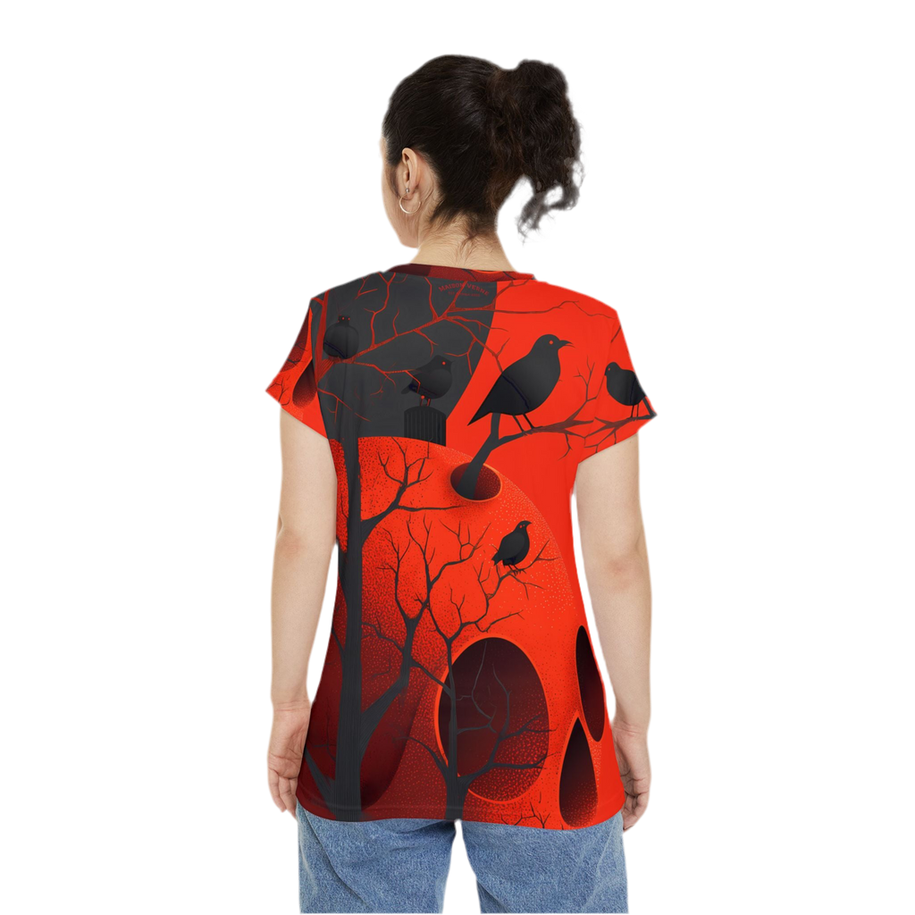 Maison Verne Halloween Ltd. Edition Damen Shirt "Ravens Reign" - 🎃👻 Wicked Elegance No. 61 👻🎃