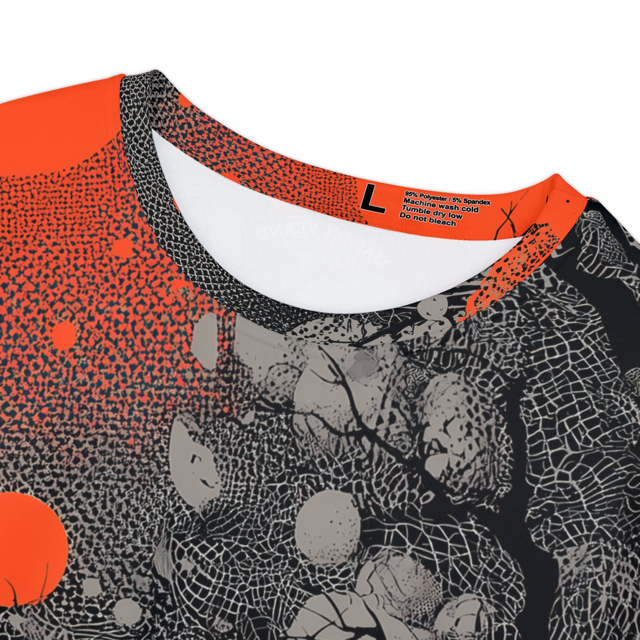 Maison Verne Halloween Ltd. Edition Plus Size Damen Shirt "Crimson Eclipse" - 🎃👻 Wicked Elegance No. 54 👻🎃