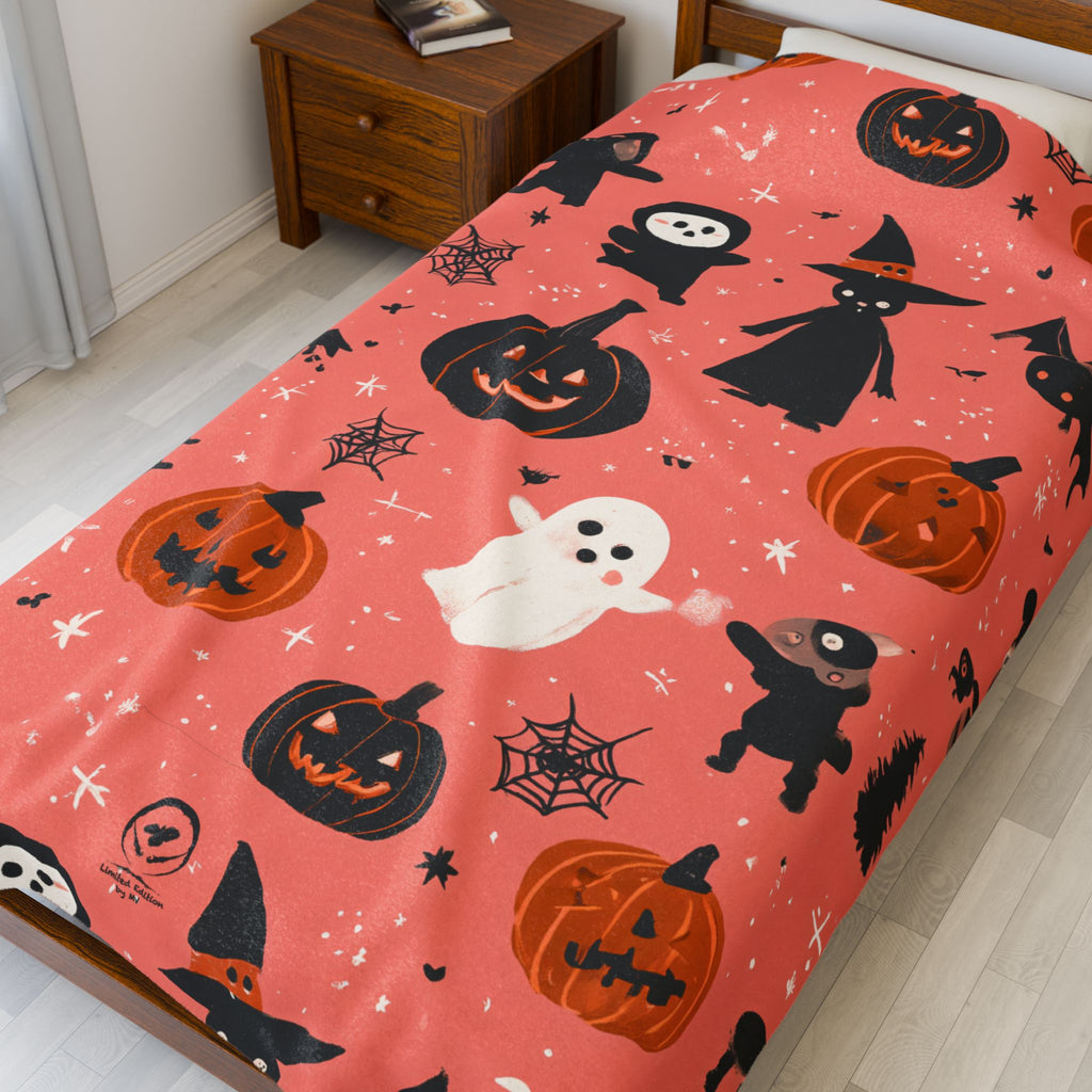 Maison Verne Halloween Ltd. Edition Velours-Kuscheldecke - 🎃👻 Wicked Elegance No. 84 👻🎃