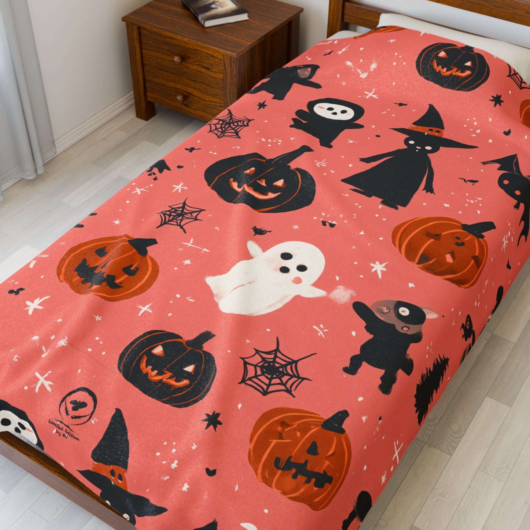 Maison Verne Halloween Ltd. Edition Velours-Kuscheldecke - 🎃👻 Wicked Elegance No. 84 👻🎃