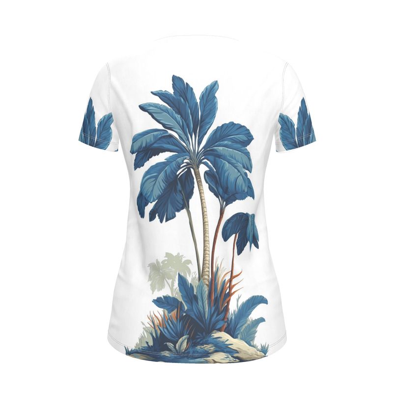 MV Couture Signature Damen T-Shirt "Blue Tropic" - Wilderness Whisper No. 02