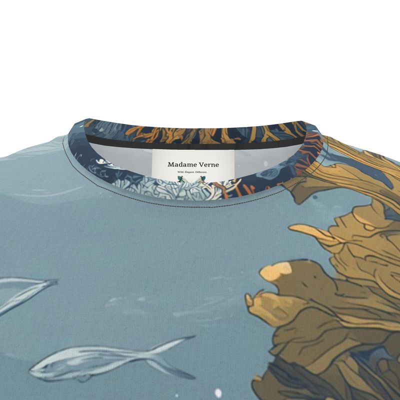 Men's T-Shirt "Whale Garden" - Opal Depths No. 14