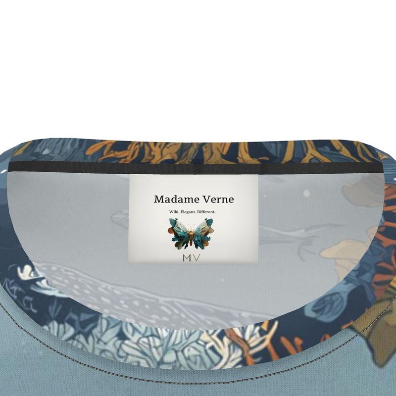 Men's T-Shirt "Whale Garden" - Opal Depths No. 14