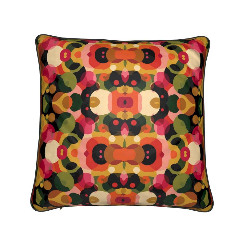 MV Couture Samt-Zierkissen mit Entenfeder-Füllung und elegantem Paspelsaum