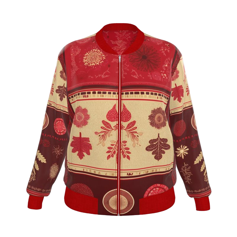 MV Couture Damen-Bomberjacke aus Wende-Seide | The Christmas Edition