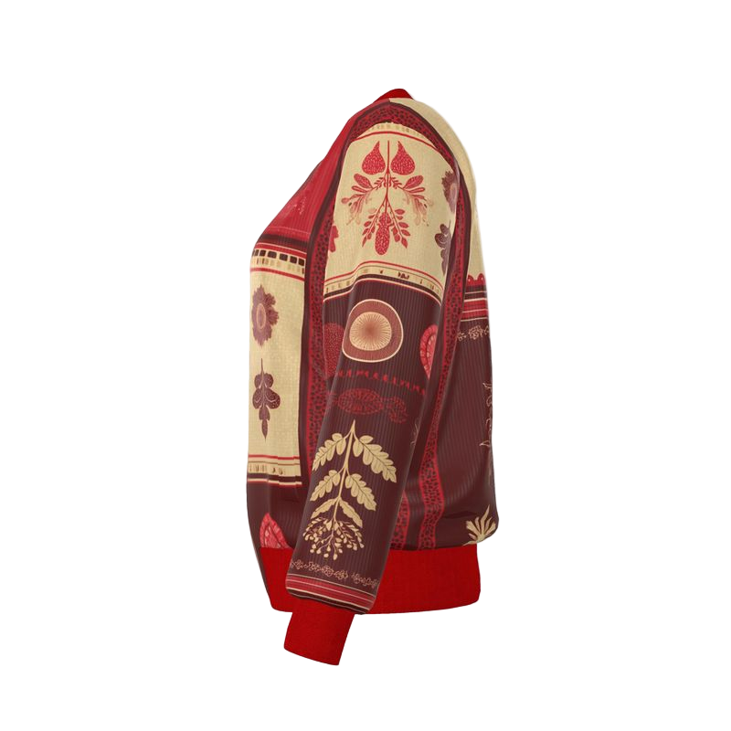 MV Couture Damen-Bomberjacke aus Wende-Seide | The Christmas Edition