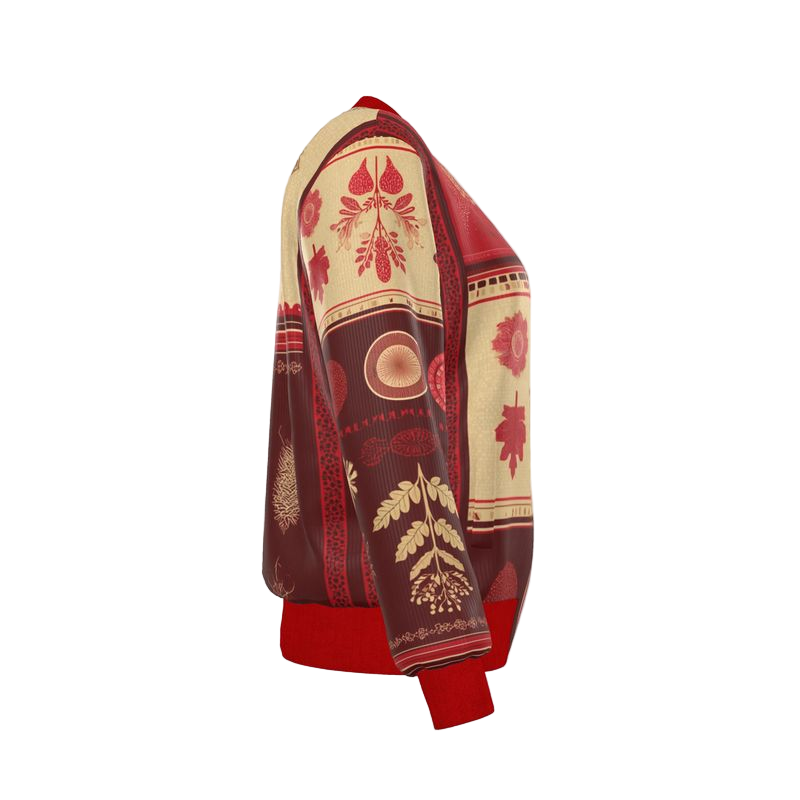 MV Couture Damen-Bomberjacke aus Wende-Seide | The Christmas Edition