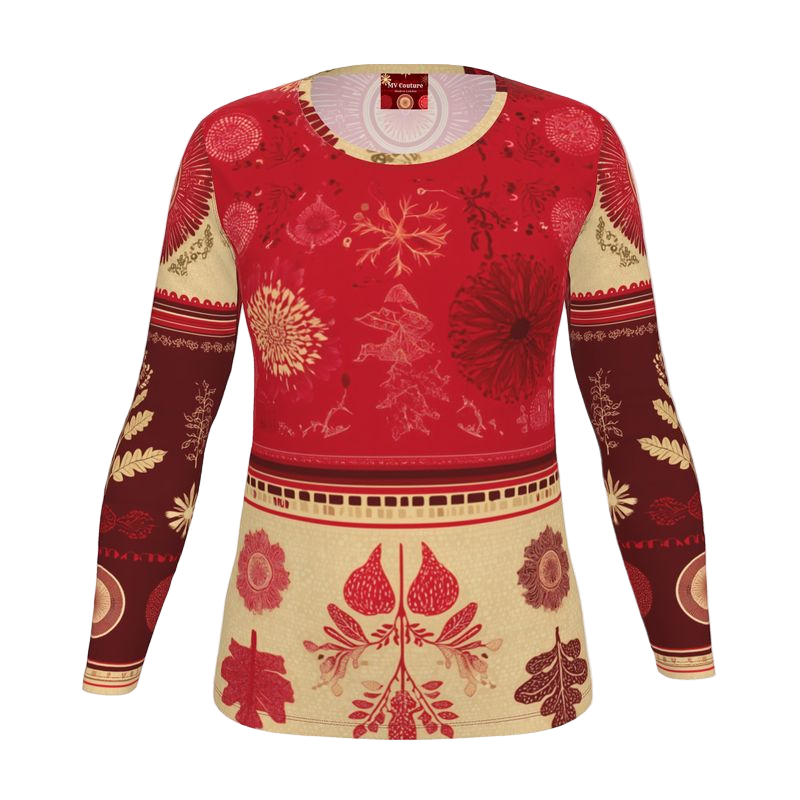 MV Couture Damen Longsleeve Shirt | The Christmas Edition