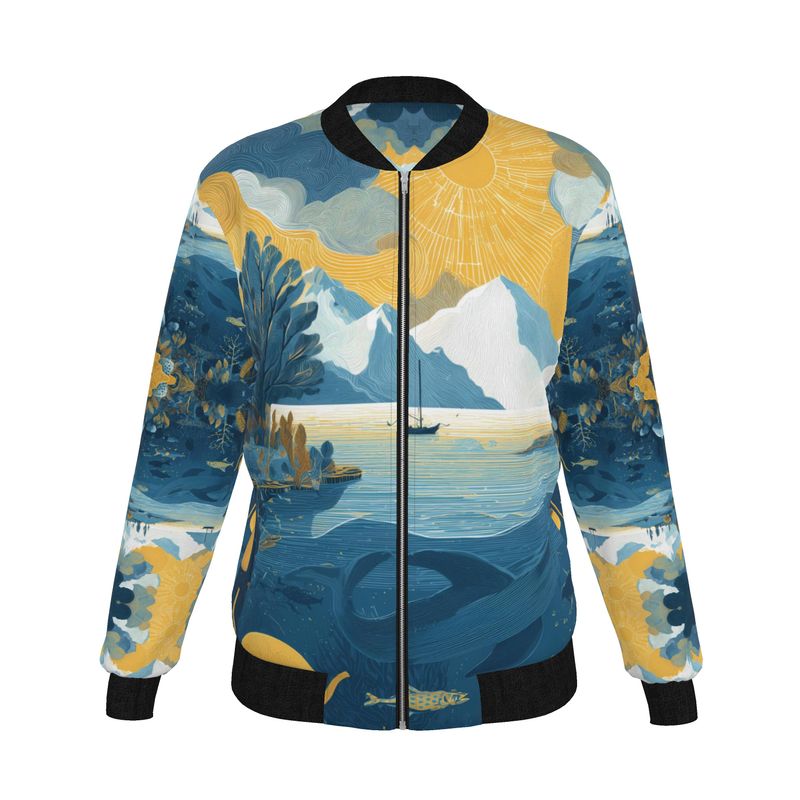 MV Couture Damen-Bomberjacke aus Wende-Seide