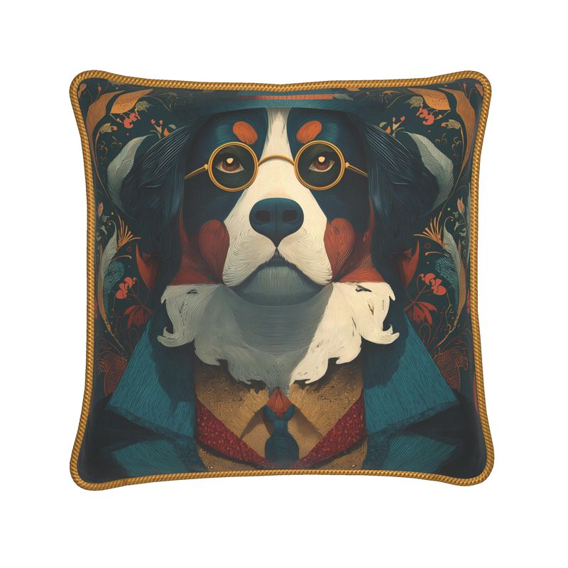 MV Couture Seidenkissen mit Daunenfüllung und edlem Kordelsaum | The Pet Lovers Edition