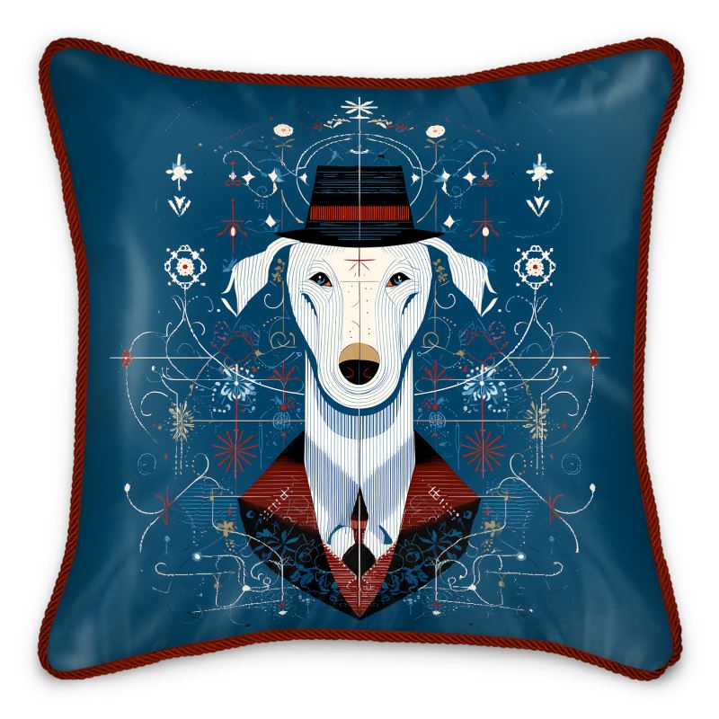 MV Couture Seidenkissen mit Daunenfüllung und edlem Kordelsaum | The Pet Lovers Edition