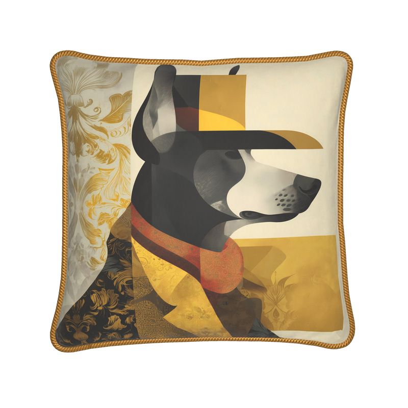 MV Couture Seidenkissen mit Daunenfüllung und edlem Kordelsaum | The Pet Lovers Edition