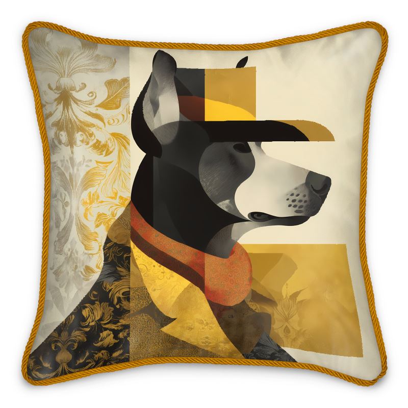 MV Couture Seidenkissen mit Daunenfüllung und edlem Kordelsaum | The Pet Lovers Edition